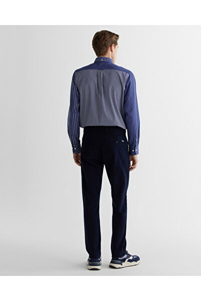 Gant Men's Navy Blue Slim Fit Trousers