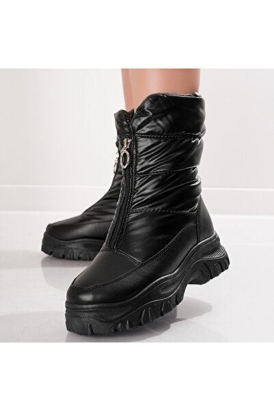 Botinelli Women's Black Fur Boots from Rusana, 37