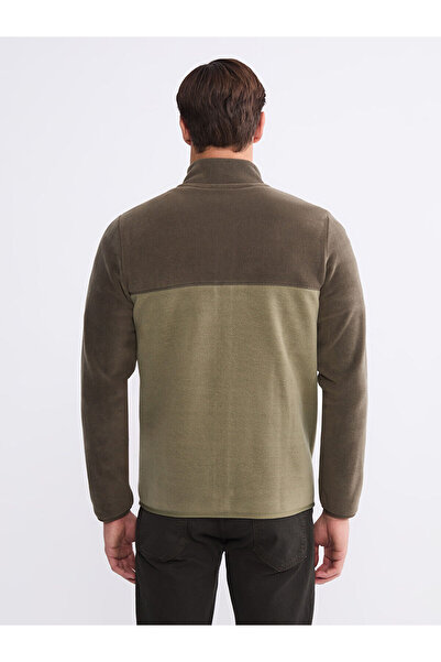 LC Waikiki Dik Yaka Polar Erkek Fermuarlı Sweatshirt