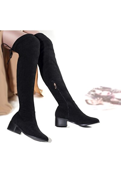 Botinelli Women's black suede -leather boots, size 39