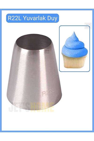 Jet's Home R22L Large Round Cream Piping Tip – Decorating Tip for Cupcakes, C...