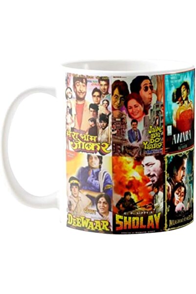 The Bros كوب قهوة سيراميكي من Bollywood Classics هدية لمحبي الأفلام الهندية