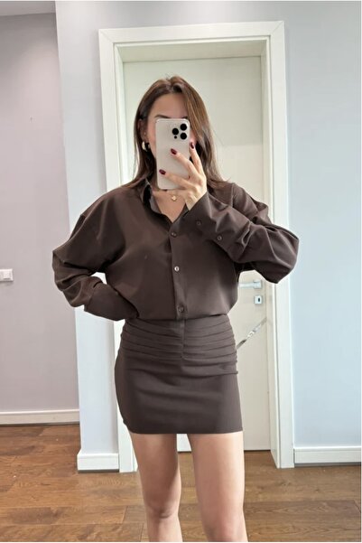 ForOus Shoulder Pad Piece Belt-Attached Striped Suit