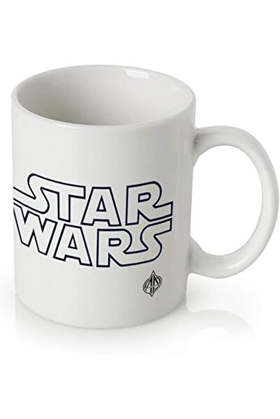 The Bros 325ml White Ceramic Mug with Star Wars Logo