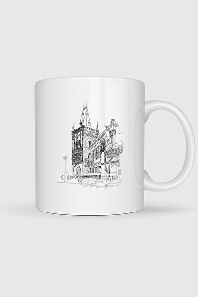 Bahriyeli Collection عناصر المدينة القديمة في براغ - كوب مصمم على الطراز التشيكي