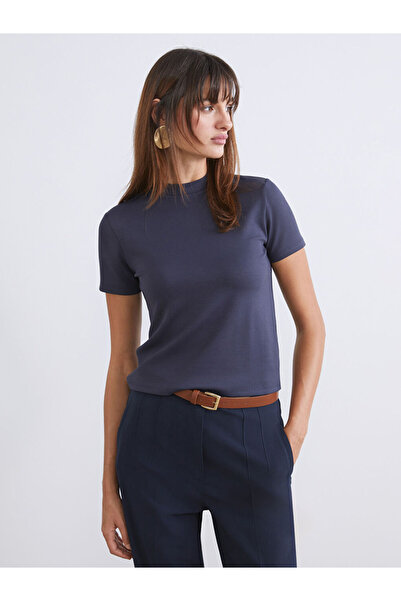 LC Waikiki Sparkling Selections from Shining Store |   Turtleneck Women's T-Shirt