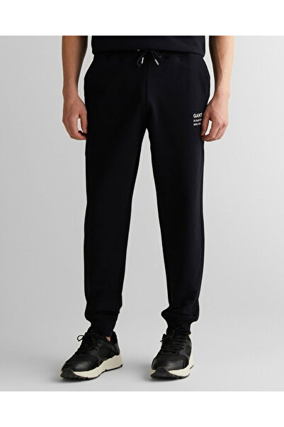 Gant Erkek Siyah Regular Fit Eşofman Altı