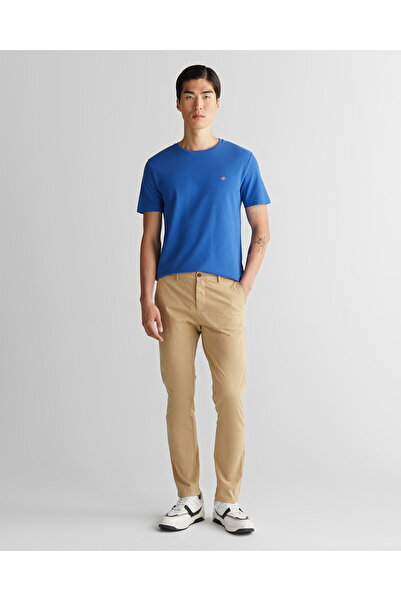 Gant Men's Beige Slim Fit Trousers