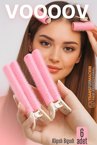 Transformacion 6-шпилькові бігуді для волосся Бігуді для локонів Об'єм від коренів і формування чубчика