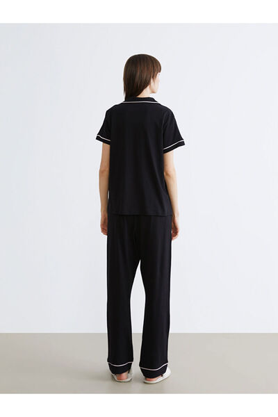 LC Waikiki Create Your Style from Uzg Store |   Shirt Collar Women's Pajama Set