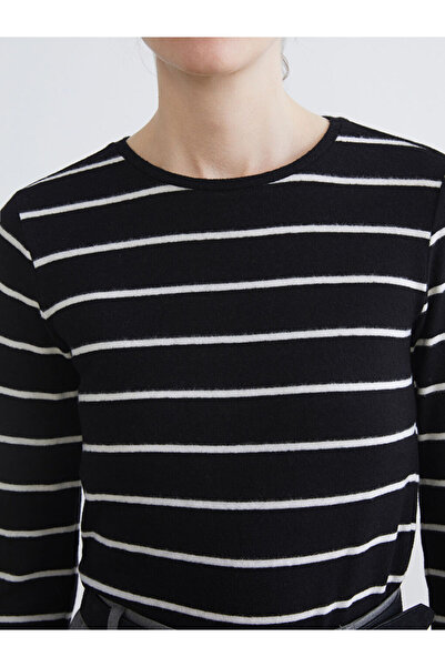 LC Waikiki Sparkling Selections from Shining Store | Crew Neck Striped Women's T-Shirt