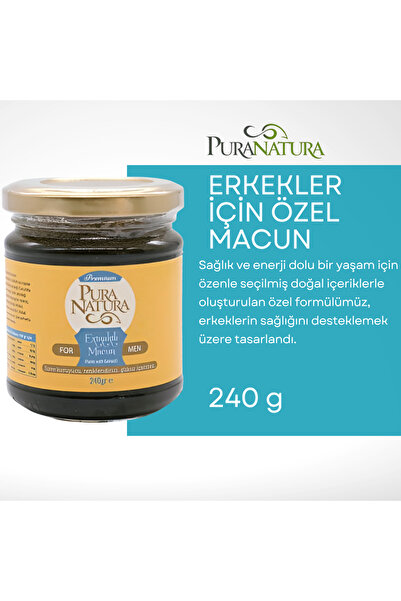 Pura Natura Erkekler İçin Özel Bitkisel Macun – %100 Katkısız ve Doğal