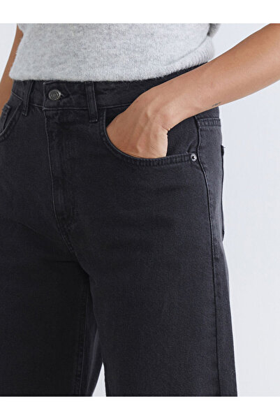 LC Waikiki Gray Barrel Fit Women's Jean Pants