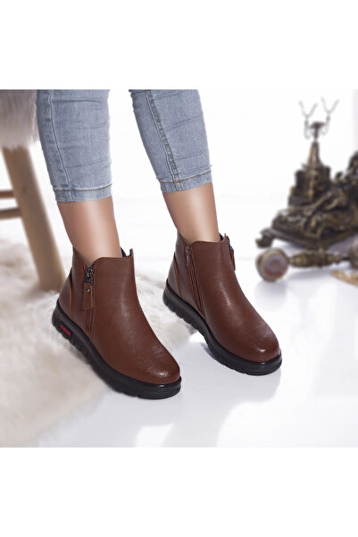 Botinelli Shura ankle boots, brown fur-lined -leather, 39