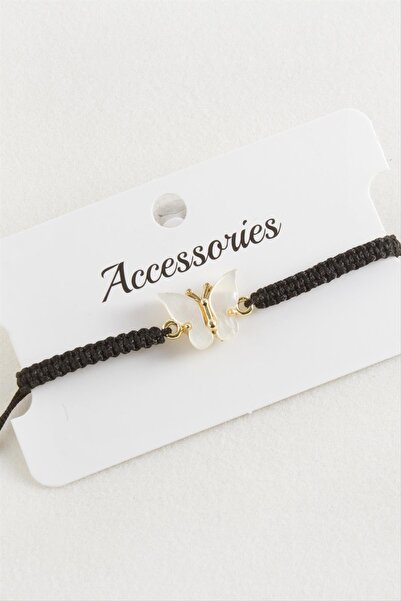 TakÇalıştır Kelebek Polyester Macramé Braided Bracelet Natural Stone Bracelet...
