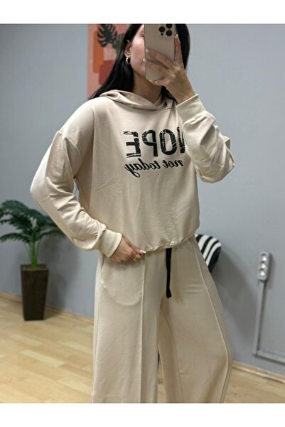 TUA MODA Tua Moda Women's Long Sleeve Nope Printed Ribbed Waist Double Suit