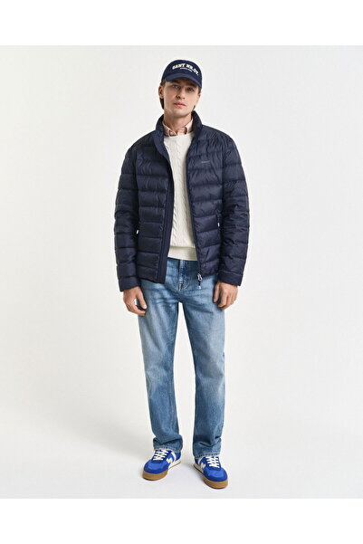 Gant Erkek Lacivert Regular Fit Dik Yaka Kaz Tüyü Mont