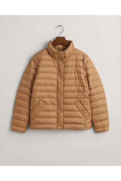 Gant Women's Brown Mock Neck Goose down Coat