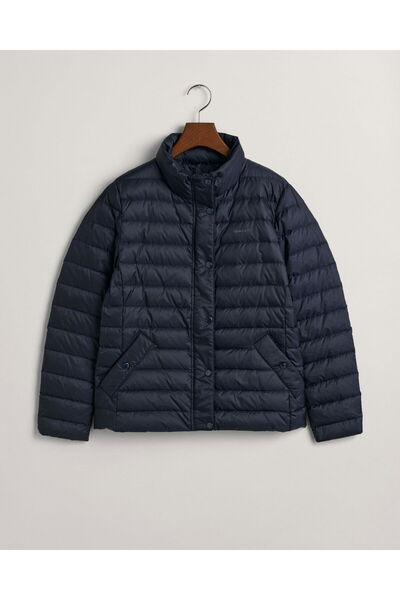 Gant Kadın Lacivert Dik Yaka Kaz Tüyü Mont