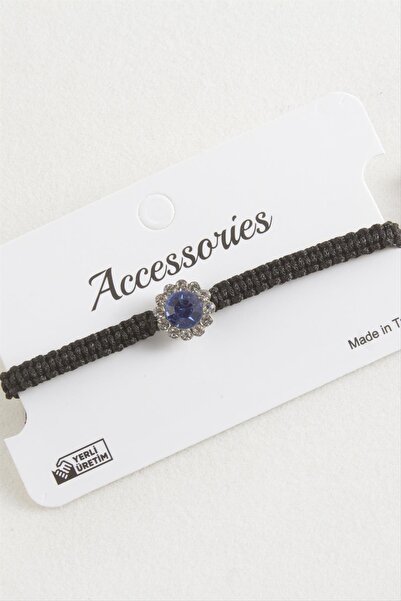 Ronanna سوار مكرامية مضفرة مرصعة بالأحجار على شكل زهرة من AhEs Shopping