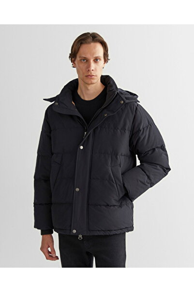 Gant Men's Black Hooded Goose down Coat