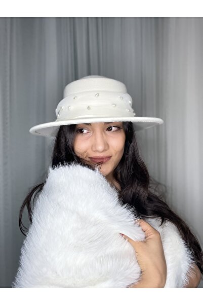 laviyonsa Design Gondol Felt Winter Bride Bridal Party and Invitation Hat