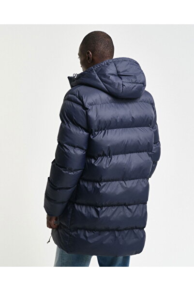 Gant Men's Navy Blue Hooded Coat