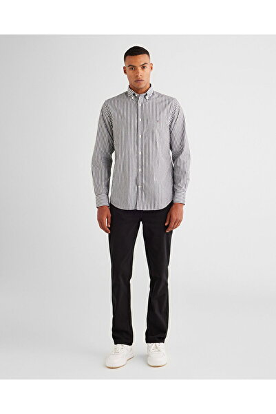 Gant Men's Black Regular Fit Stay Black Jeans