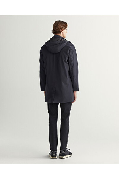 Gant Men's Black Hooded Coat