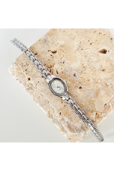 Vesce Atelier Rive Silver Watch White