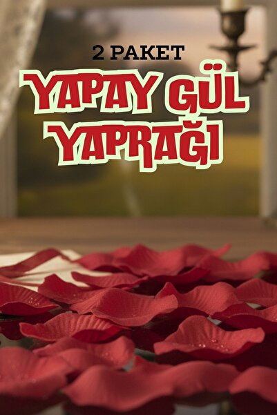 SkyPop Romantic Red Artificial Rose Petals & Heart-Shaped Candles Surprise Set, Lover, Marriage Proposal.