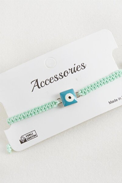 Marsilyan Square Evil Eye Macrame Braided Bracelet