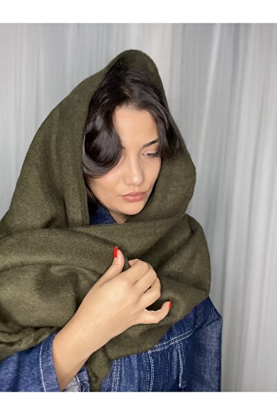 laviyonsa Pasta-Style Fringed Thick Winter Wool Scarf & Shawl