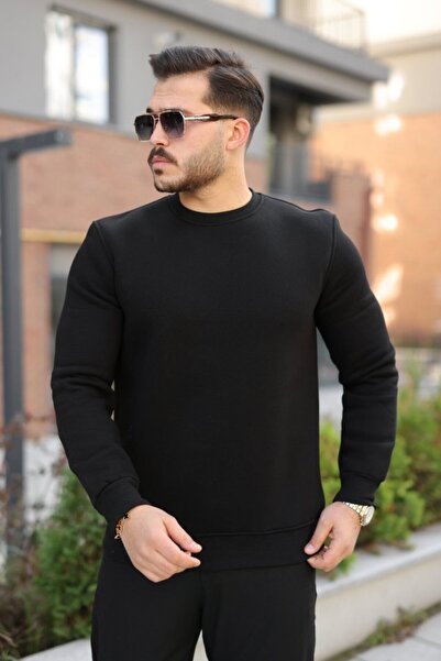 JANES Men's Three-Thread Ribbed Sweatshirt