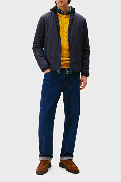 Tommy Hilfiger With Logo Regular Fit Mock Neck Coat Men's Coat Mw0Mw40592 Dw5