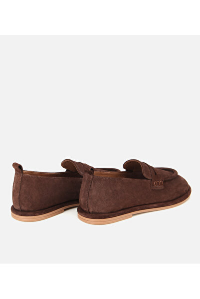 Hotiç Kadın Deri Kahverengi Yumuşak Dokulu Günlük Loafer
