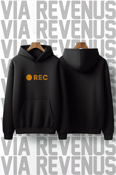 Vordevia REC cu imprimeu bumbac 100% Calitate Premium cu glugă Swea tricou