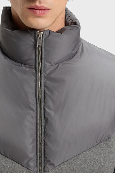 BOSS Kapitoneli Regular Fit Dik Yaka Su Geçirmez Şişme Mont Erkek MONT 50548810 030