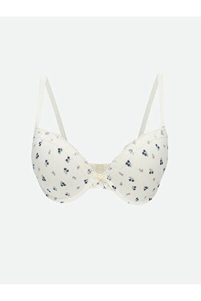 LC Waikiki Balenli Dolgusuz Çiçekli Tişört Sütyen