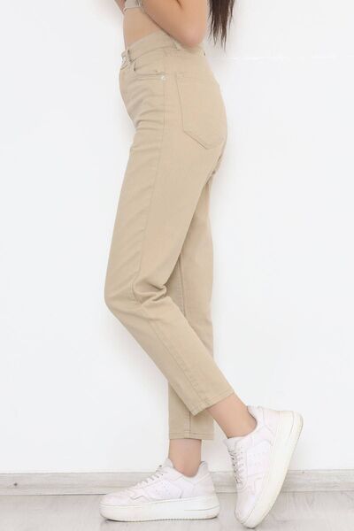 ByCukurovaFrango Ngbutika Σούπερ Ψηλόμεσο Comfort Lycra Mom Jean Παντελόνι Τζιν