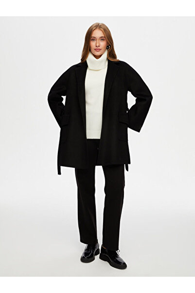 Faik Sönmez Kaşmir Karışımlı Beli Kuşaklı Kaban W26KBN011
