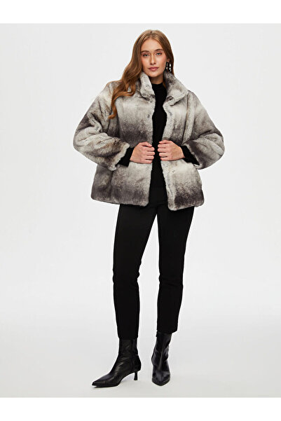 Faik Sönmez Degrade Suni Kürk Kaban W26KBN017