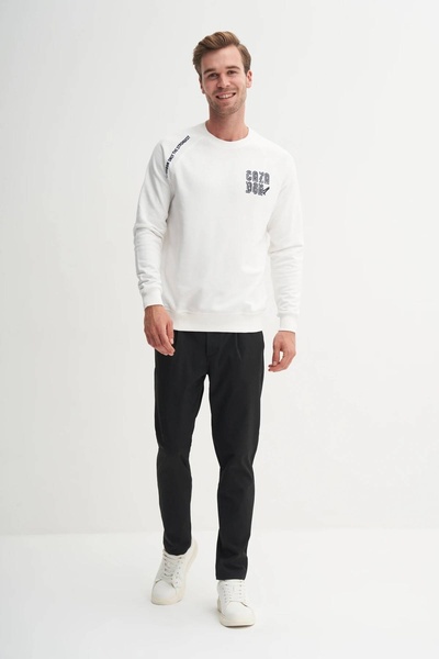 Cazador Men's Sweat 53320 Ekru