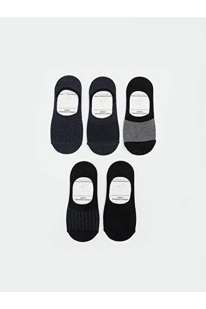 LC Waikiki Lcw Accessories Mixed Patterned Bamboo Men's Ballerina Socks 5-Pack