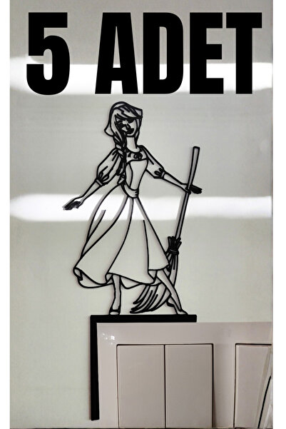 deep3d Cinderella Temalı Anahtar Üstü Duvar Süsü – Temizlik Figürlü Dekoratif...