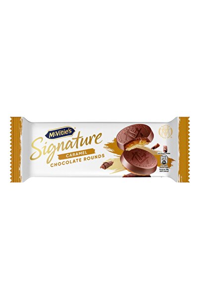 Ülker McVitie's Signature Caramel Chocolate Rounds Bisküvi - 109 gram - 15 Adet