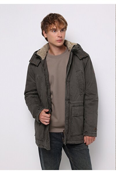 Colin's Regular Fit Erkek Yeşil Kaban