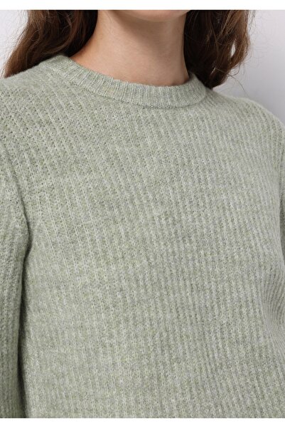 Colin's Regular Fit Yuvarlak Yaka Düz Kadın Yeşil Kazak