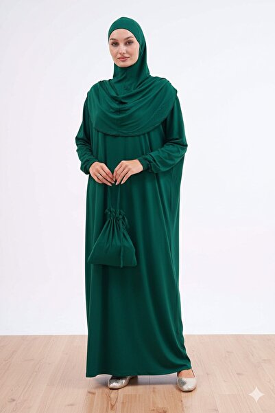 medipek Cotton Bag Prayer Dress Hijab Dress with Elastic Ankles