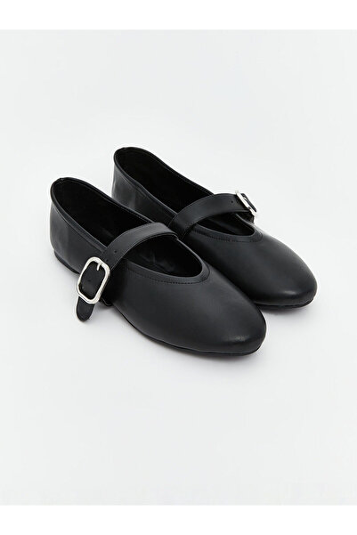 LC Waikiki Alita City Lcw Steps Black Women's Ballet Flats with a Difference